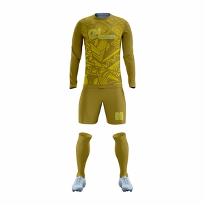 <b>Elite</b> Soccer Uniform Set Breathable Lightweight 100% Polyester Football Jersey Heat-Transfer Printed Custom Team Name Matching - Product Image 1