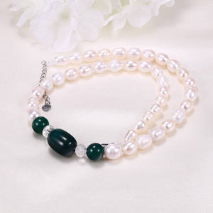 Collar de Perlas de Agua Dulce de 4-4.5mm de Zhuji al por Mayor para Mujer, Cadena de Clavícula con Hebilla de Oro de 18K, Collar de Perlas Pequeñas de Moda - Product Image 3