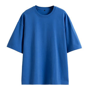 T-shirt Oversize Boxy de Haute Qualité, Vêtements Streetwear Hip Hop, T-shirt Personnalisé avec Logo ou Motif, Lavage Acide, pour Hommes - Product Image 1