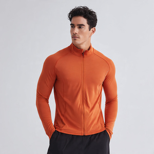 Men's Stand Collar Long Sleeve Training <b>Jacket</b> Men 100% Polyester <b>Yoga</b> Wear <b>Jackets</b> Men's Compression <b>Jacket</b> Mens - Product Image 1