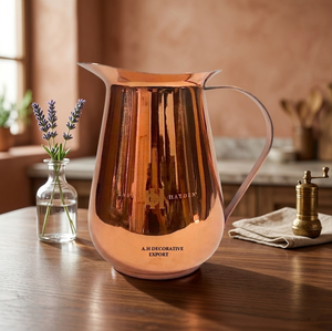 Jarra de Agua de Cobre de Primera Calidad, Jarra de Agua Saludable para Mesa de Restaurante, Gimnasio, Campamento, Decoración de Centro de Mesa para Bodas - Product Image 3