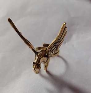 Bague en acier inoxydable de vente chaude pour les bagues en pierre plaquées or de conception d'oiseau par l'Inde - Product Image 1