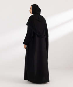 Custom Design Solid Color Custom Logo <b>Plus</b> <b>Size</b> Spring Autumn Islamic <b>Dress</b> Abaya Comfortable Breathable Women's Wholesale OEM - Product Image 2