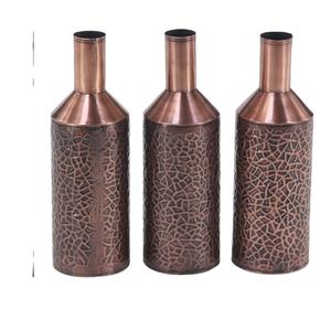 Grand vase en aluminium en forme de bouteille chaude, plaqué nickel, vase décoratif pour la table de la maison, vase à fleurs pour la décoration du salon - Product Image 6