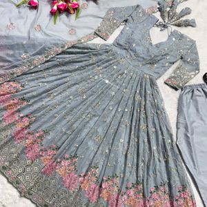 Salwar Kameez traditionnel indien le plus vendu, style modal, longueur midi, avec dupatta de créateur, robe de soirée et de mariage pour femme - Product Image 6