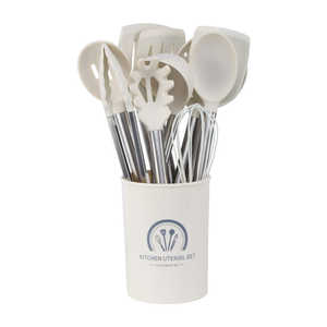 Ensemble d'outils de cuisine en silicone 15 pièces avec support pour la cuisson - Product Image 1