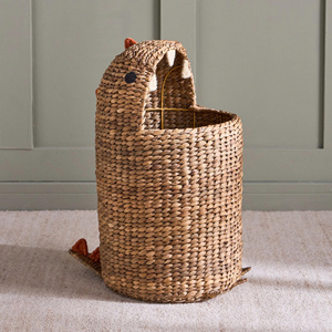 Dino Shape Water Hyacinth Hideaway <b>Basket</b> For Kids Playroom And <b>Toy</b> <b>Storage</b> Organizer <b>Basket</b> For Baby Room Decoration - Product Image 1