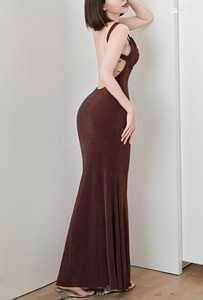 Robe de soirée sirène dos nu scintillante pour femme à prix abordable, bretelles larges, ET3447, fournisseur premium, tenue de soirée élégante - Product Image 6