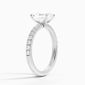 BOJ <b>Ring</b> 093 Radiant Cut 925 <b>Silver</b> Halo Stone Prong Setting <b>Solitaire</b> Diamond <b>Ring</b> 2ct D Color VVS1 Moissanite GRA Certified - Product Image 2