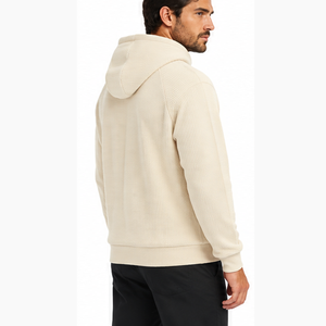 Sudadera con Capucha de Punto Waffle para Hombre, Diseño Personalizado, Estilo Casual Urbano, Manga Larga, Sudadera con Capucha al por Mayor de Fábrica - Product Image 2