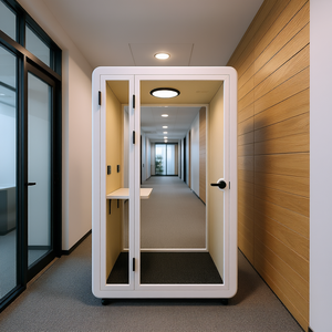 Cabines de bureau acoustiques Solo Plus HIPOD, cabines téléphoniques modulaires modernes pour usage intérieur - Product Image 3