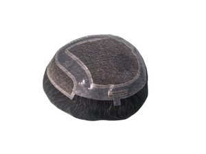 Peluca de Cabello Humano Virgen Remy Indio, Tupé con Ondas Naturales, Trama Única para Prótesis Capilares de Encaje - Product Image 5