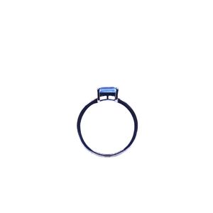 Anillo Clásico de Plata de Ley 925 Chapado en Oro con Topacio Azul para Mujer, Joyería para Bodas - Product Image 3