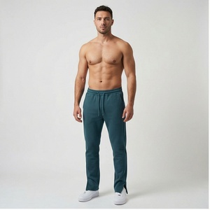 Pantalon à fermeture éclair pour hommes pantalon de jogging droit pantalon de survêtement pantalon de jogging délavé à l'acide pantalon de survêtement pantalon de jogging de travail pour hommes - Product Image 1