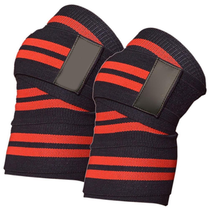 Fitness Knee Wraps Men Women Gym Knee Support Elastic Compression Squat <b>Training</b> OEM Supplier - Product Image 1