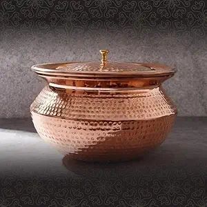 Handmade Copper Dining Bowl Stainless Steel Lined Serving Dish Premium Restaurant Home Hotel <b>Kitchenware</b> Catering Tableware - Product Image 4