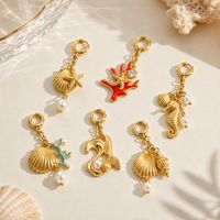 Breloques de maillot de bain en acier inoxydable avec pendentif bikini amovible en or PVD inaltérable pour soirée de plage de luxe