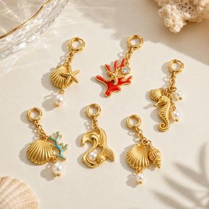 Stainless Steel Swimwear Charms with Removable Non Tarnish PVD Gold Bikini Pendant for Luxury Beach Party - Product Image 2