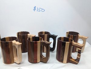 Custom Handmade Polished <b>Wooden</b> Beer <b>Tankard</b> Drinking Mug Eco-Friendly Vintage Rustic Look for Viking Collection Bar Decoration - Product Image 6