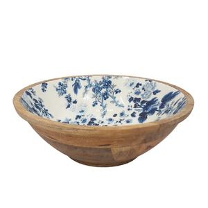 Handmade Best Quality <b>Bowl</b> Classic Design Serving <b>Bowl</b> Mango Wood Round <b>Bowl</b> Stick <b>Enamel</b> From India. - Product Image 3