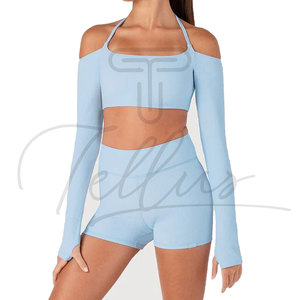 สินค้าใหม่ เสื้อครอปท็อปไซส์ใหญ่สำหรับผู้หญิง เสื้อยืดแขนยาวเรียบๆ เสื้อผู้หญิงและเสื้อเชิ้ตสำหรับผู้หญิง - Product Image 4