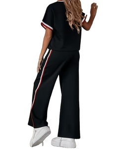 Haut d'été élégant et respirant pour femme, en tissu non extensible, léger, à manches courtes, motif uni, idéal pour tous les jours - Product Image 5