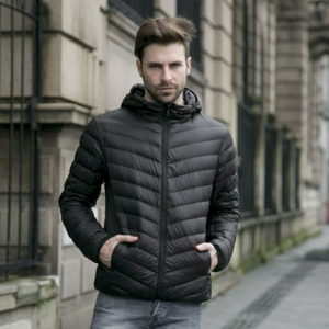 Custom Logo Front Men Streetwear Thick Winter <b>Warm</b> <b>Waterproof</b> Puffer <b>Jacket</b> - Product Image 4