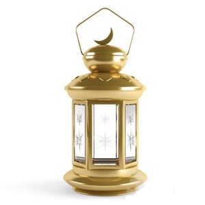 Impresionante Linterna de Metal de Latón con Acabado Dorado para Decoración del Hogar, Ramadán, Eid, Linternas Vintage, Suministros al por Mayor - Product Image 6