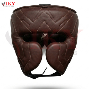 Guantes de Boxeo, Protector de Cabeza y Protector Inguinal, Equipo de Entrenamiento Personalizado, Juego de Equipo de Boxeo de Cuero Genuino Marrón Vintage - Product Image 4