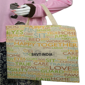 Bolsos de Mano de Lona para Mujer, 100% Algodón Orgánico, Gran Capacidad, Estampados de Animales, Ecológicos, Reutilizables, con Cierre, para Música, Playa y Uso Diario - Product Image 5