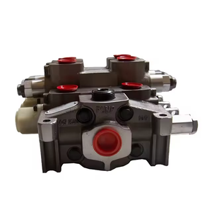 Válvula Divisora Hidráulica de 6 Vías DF20/6A17L, Válvula de Carrete Manual con Control por Palanca, Centro Abierto, Retorno por Resorte, Puertos 3/4 BSP, 140L/Min, 315 - Product Image 2