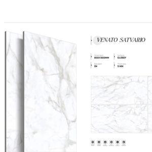 Panneaux en porcelaine haute brillance lumineux 800x1600 1200x1800 750x1500mm conçus pour les intérieurs résidentiels et commerciaux de luxe - Product Image 1