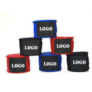 Bandes de poignet élastiques pour la boxe, logo personnalisé, entraînement MMA, coton, taekwondo, emballage personnalisé - Product Image 3