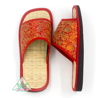 Sandales d'extérieur en herbe marine et cannelle, pour l'été et l'automne, avec semelle intermédiaire en caoutchouc souple massante, design ouvert, sensation propre et fraîche, logo personnalisable, idéales pour les hôtels.