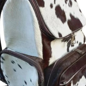 Mochila con estampado animal de piel sintética, 15 pulgadas, suave, unisex, con múltiples bolsillos, cierre de cremallera, mochila de día - Product Image 5
