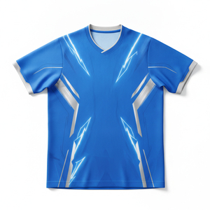 Maillot de football personnalisé imprimé par transfert thermique, prix d'usine, ensemble respirant et antibactérien 100 % polyester - Product Image 2