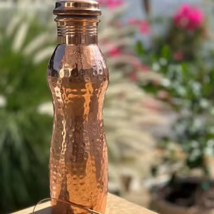 ขวดน้ำทองแดงสำหรับดื่มน้ำประจำวันเพื่อสุขภาพที่ดี เหมาะสำหรับสำนักงาน บ้าน และแบรนด์ไลฟ์สไตล์ - Product Image 1