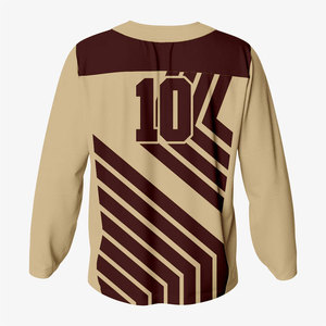 Jersey de Hockey sobre Hielo de Alta Calidad, 100% Poliéster, Sublimado, Bordado, Manga Larga, Personalizado, Unisex, Ecológico - Product Image 6