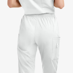 2026 Modern Athletic V-Neck Scrub Top Jogger Pants Spandex <b>Doctor</b> Nursing Medical Scrubs Uniforms <b>Sets</b> for Women Men Wholesale - Product Image 6