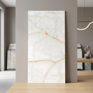 Échantillon Gratuit Oscar Bianco – Carrelage de Sol en Porcelaine Poli Brillant 60x120 Effet Marbre Noir Doré à Motifs Floraux pour Salle de Bain (Type Brique Réfractaire) - Product Image 5