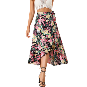 Jupe à bretelles plissée décontractée pour femmes, taille haute, grande taille, respirante, durable, légère, mélange de polyester, en vrac - Product Image 5