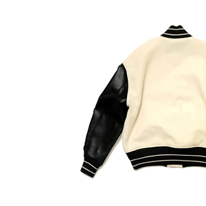 Veste universitaire brodée haut de gamme, vêtement d'extérieur personnalisé avec surpiqûres décoratives et graphismes personnalisés - Product Image 3