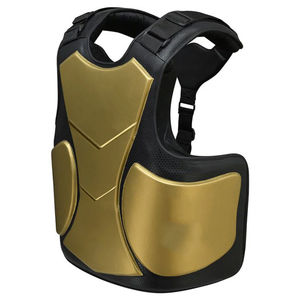 Protector de Pecho de Cuero PU en Color Negro Dorado, Venta al Por Mayor en Diferentes Tamaños, para Boxeo, Entrenamiento de Lucha, Transpirable y Personalizable - Product Image 3