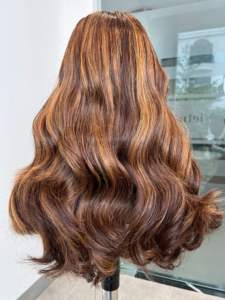 Pelucas de Cabello Humano Remy Vietnamita Sin Procesar en Oferta, Extensiones de Cabello Virgen Ondulado, Peluca Frontal con Cierre Transparente, Natural, Hecha a Máquina - Product Image 5