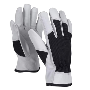 Gants de sécurité professionnels en cuir |   Protège-poignets écologiques respirants antidérapants avec détection d'aiguilles pour usage extérieur/quotidien/à domicile - Product Image 1