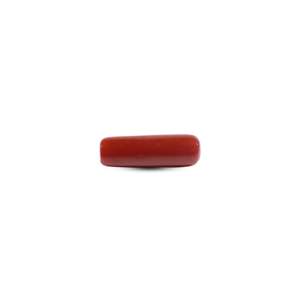 Premium 7.75 Carat Natural Red Coral Oval Cabochon Loose Gemstone for Fine Jewelry - Product Image 2