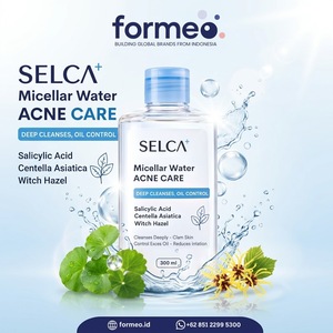 Eau micellaire Selca pour le soin de l'acné 300ml avec acide salicylique pour un nettoyage en profondeur et un contrôle du sébum OEM/ODM Marque privée - Product Image 1