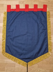 High Quality Custom Printed Religious <b>Banner</b> - St. Paul's Golden Crown Design with Tassels and Hanging Tabs - RBP No. 1005 - Product Image 6