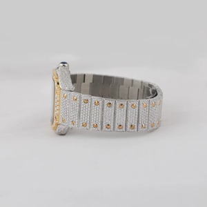 Reloj Mecánico Cuadrado de Acero Inoxidable con Incrustaciones de Diamantes de Lujo, Cristal de Zafiro Analógico, Cierre de Mariposa, 41 mm, para Mujer - Product Image 3