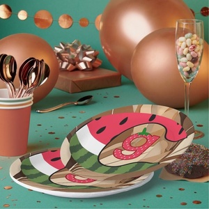 Assiettes en papier haute performance pour les fêtes et les événements d'entreprise, assiettes rondes de 9 pouces pour les mariages, les fêtes et les hôtels - Product Image 1